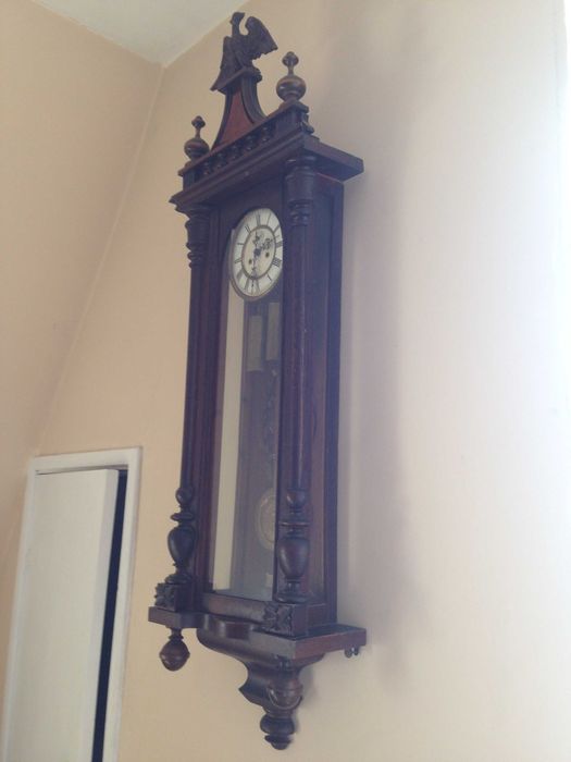 Zegar zabytkowy drewniany cudny