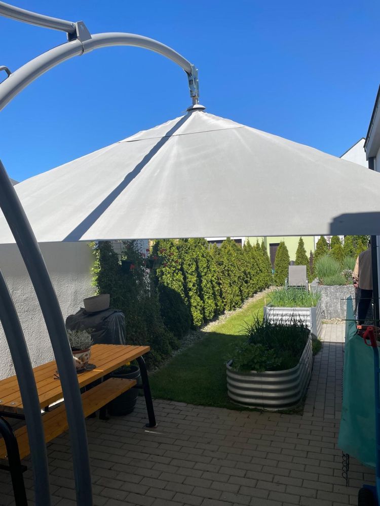 Parasol IBIZA 3,5 QATTRO szary