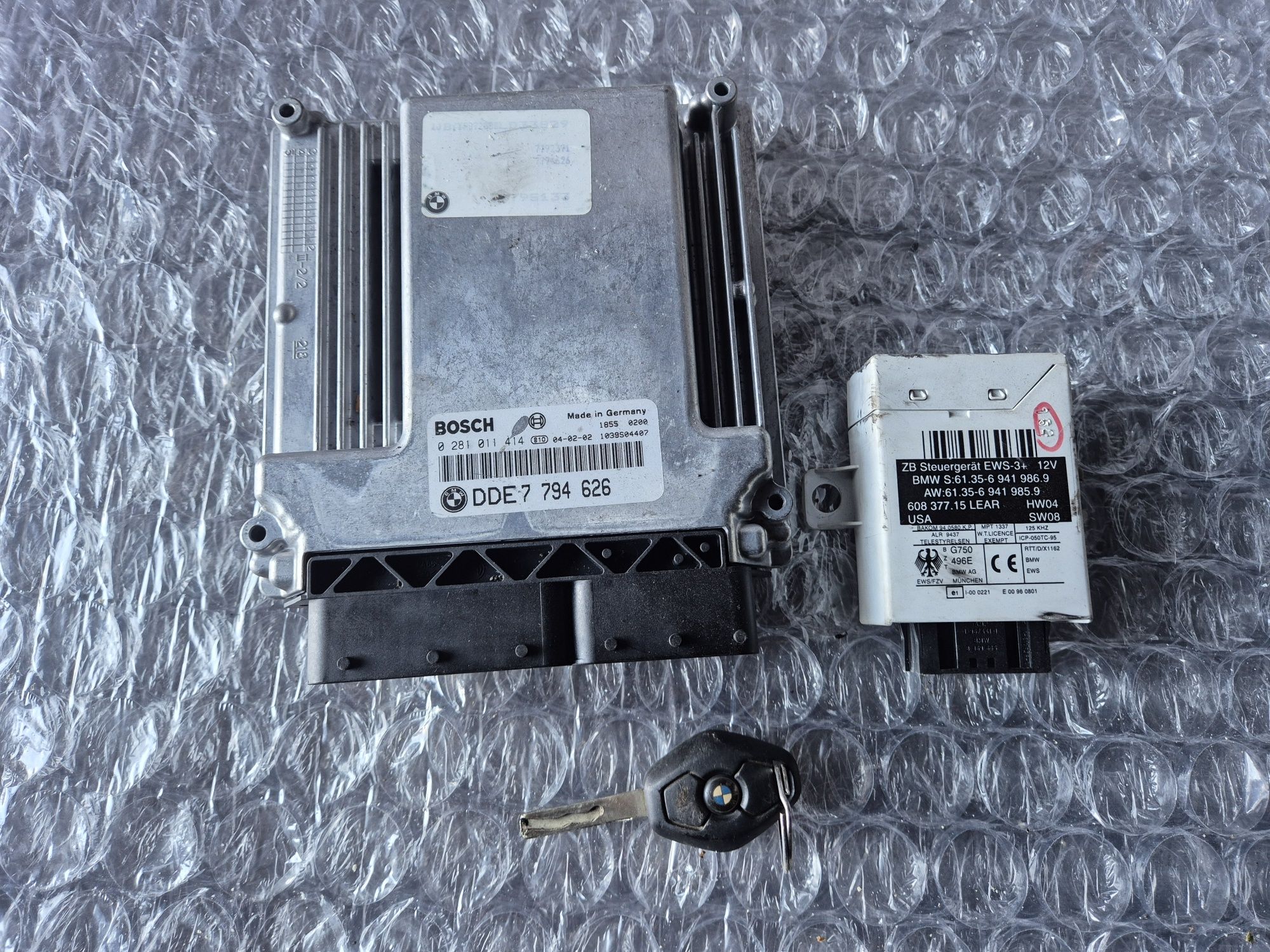 Sterownik komputer silnika Zestaw startowy  Bmw X5 E53 Lift 3.0d 218km