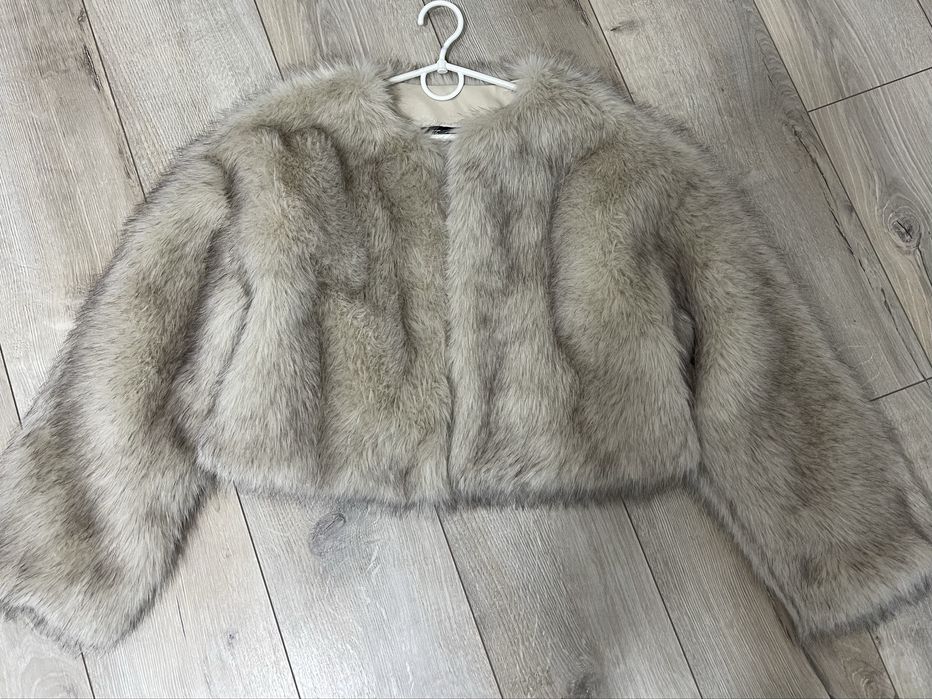 Шуба Zara S сіра
