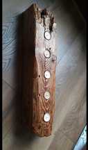 Świecznik z drewna/ belki Handmade