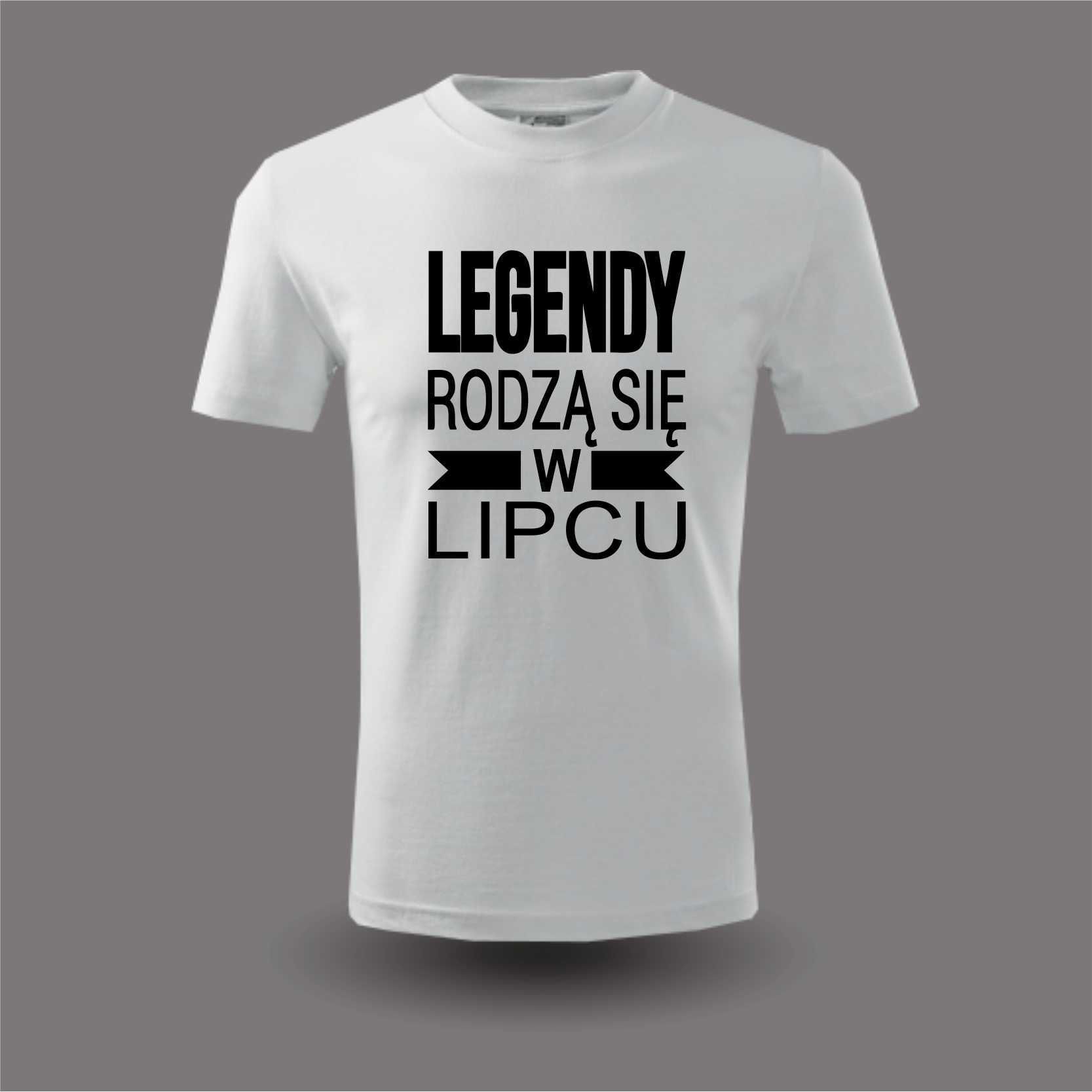 Koszulka t-shirt Legendy rodzą się w Lipcu idealny prezent urodziny XL