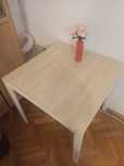 Stół ikea MELLTORP 75x75 jesion/biały