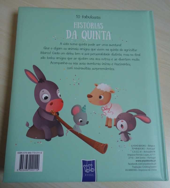 Livro Infantil " 10 Fabulosas Histórias da Quinta"