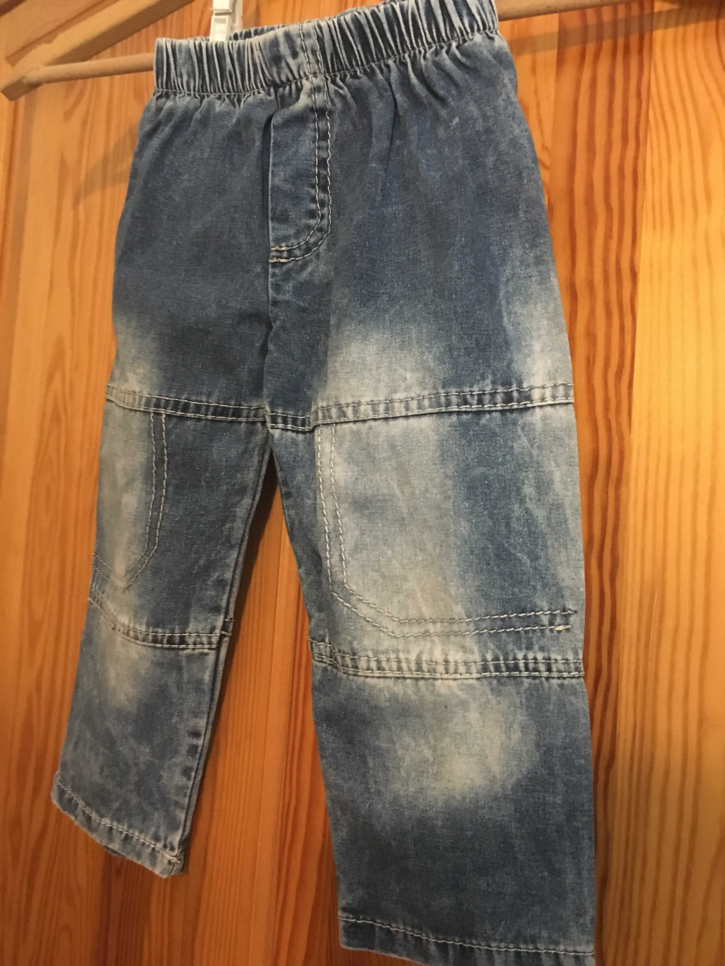 spodnie chłopięce  jeans spodnie jeasnowe dla chłopca r 86