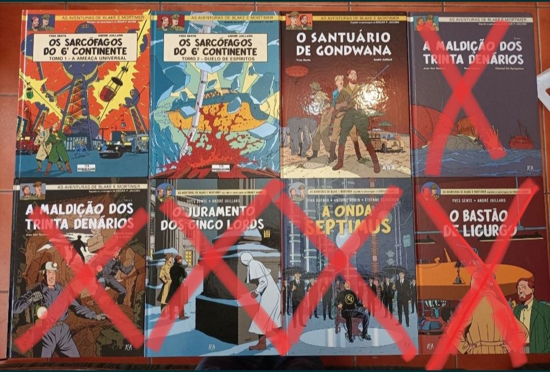 41 Álbuns Blake e Mortimer desde 1964