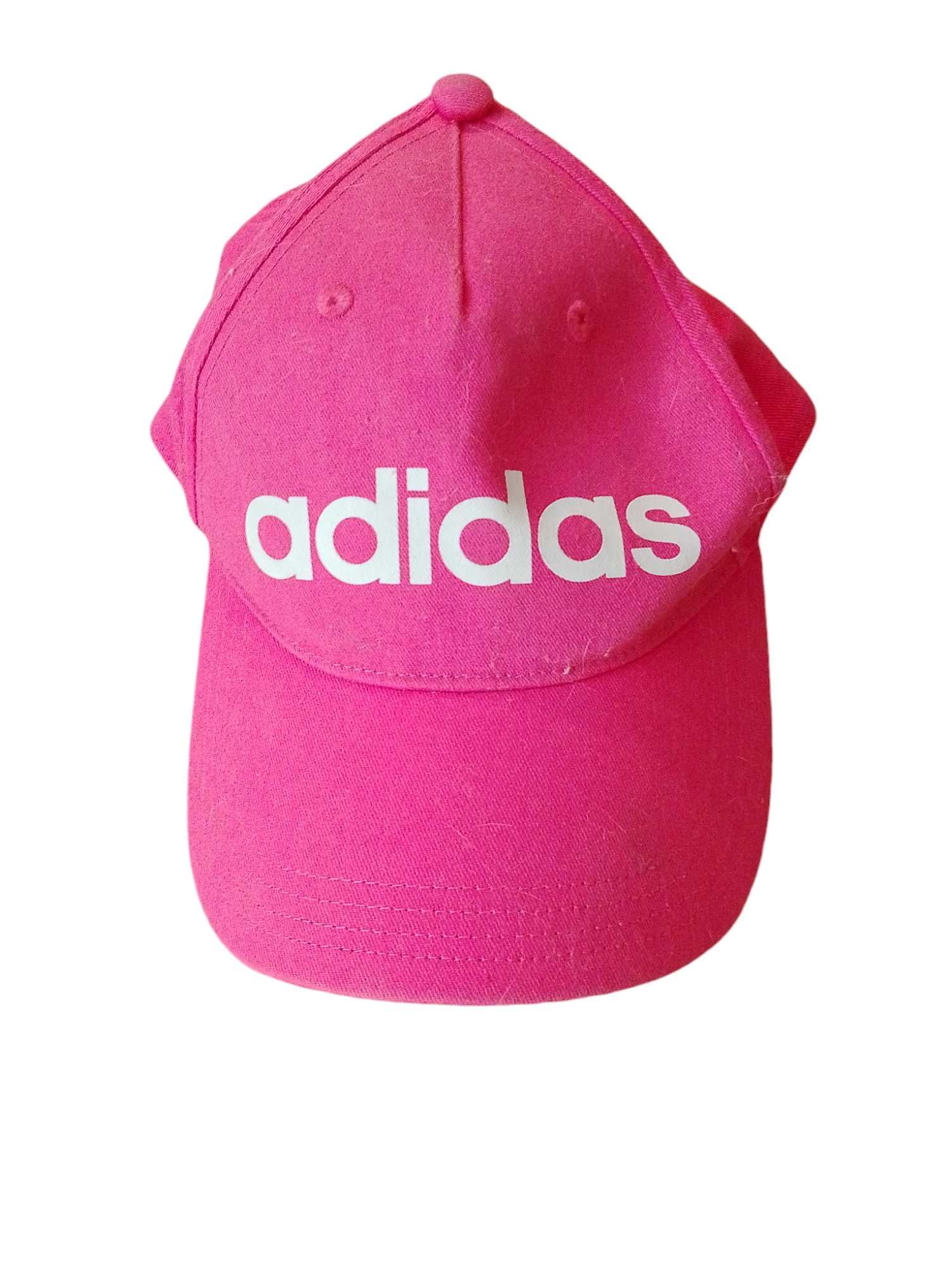Różowa czapka z daszkiem Adidas rozmiar uniwersalny