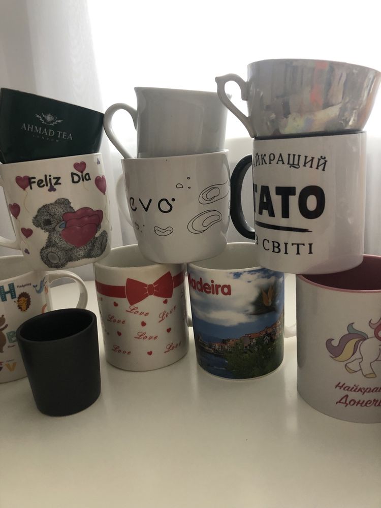 Продажа чашек-нові, різні.