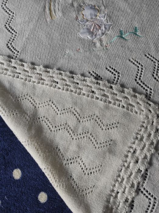 Kocyk dla dziecka ażurowy