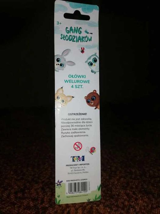 Ołówki welurowe, 4 szt w komplecie, Nowe