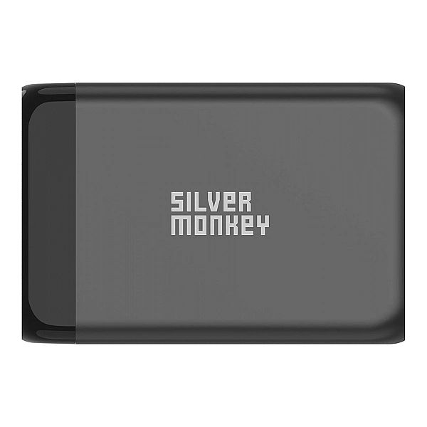 Ładowarka GaN Silver Monkey SMA151, 130W 3xUSB-C PD USB-A QC 3.0 z odł