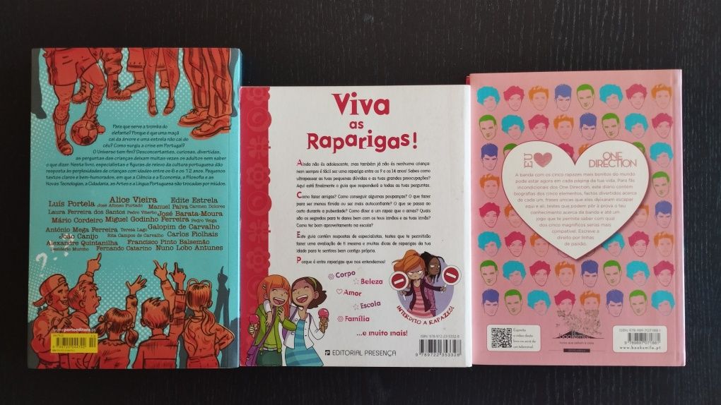 Três livros juvenis