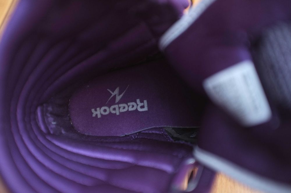 fioletowe sneakersy adidasy Reebok Alicia Keys Dubble Bubble vintage