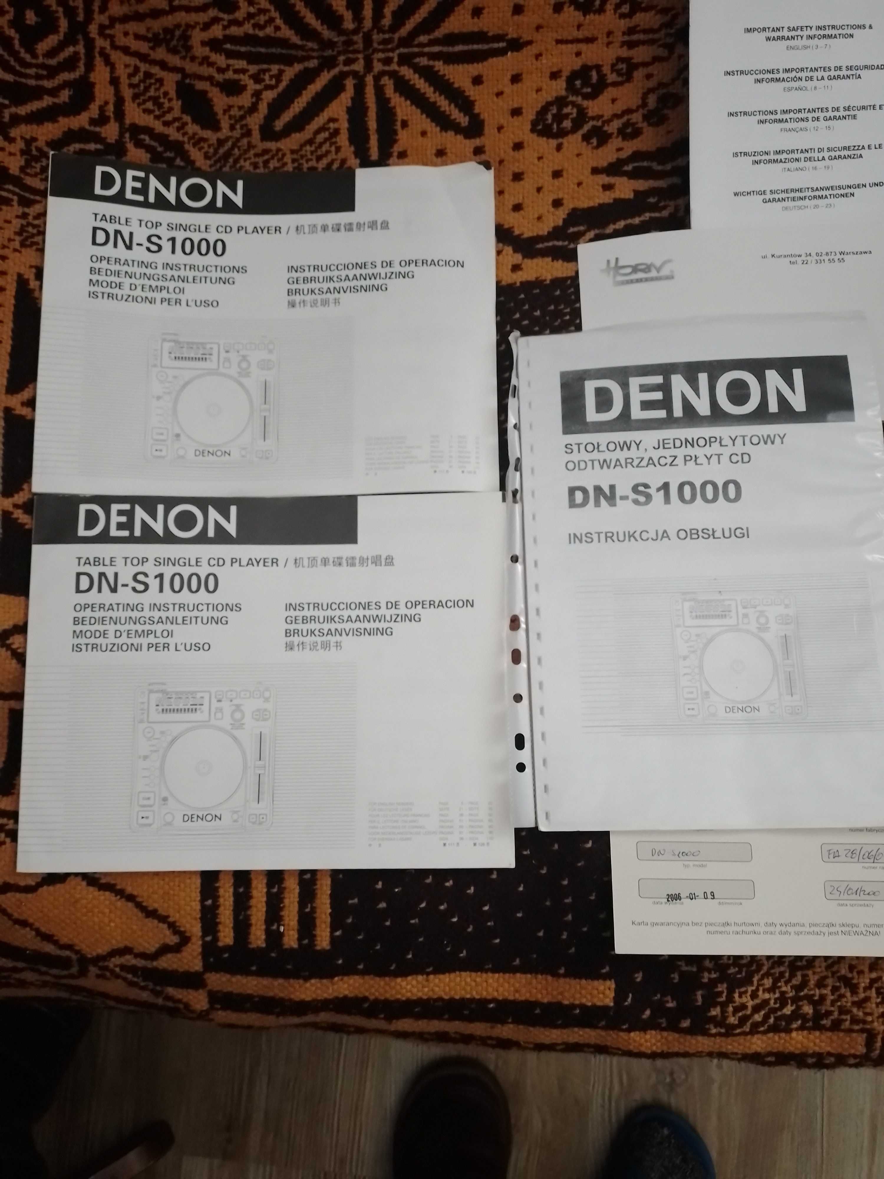 Konsola 2x Denon DN-S1000 1x Mixer Numark M101