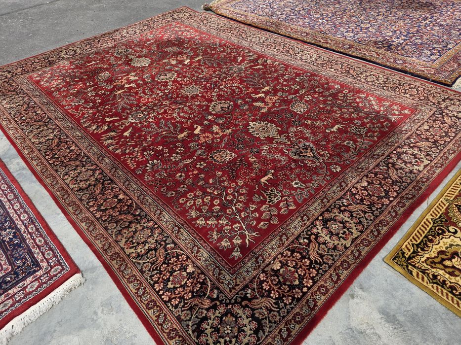 Dywan wełniany 350 x 250 Mondial lwy myśliwski #1819 Stylowy Węgrów