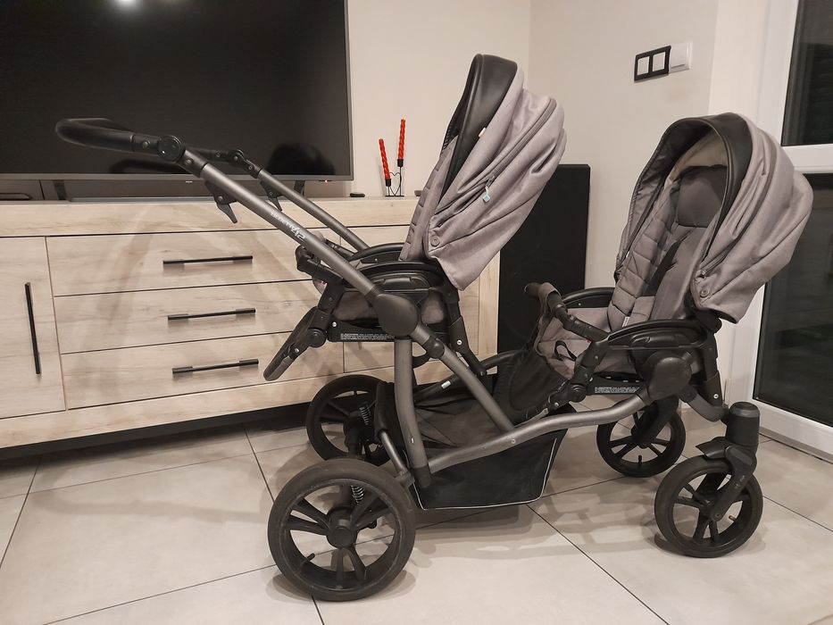 Wózek bliźniaczy rok po roku Bebetto 42 2w1