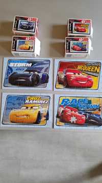 Zestaw 4x puzzle Cars Auta 54 elementy Disney Zygzak McQueen