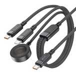Kabel 3w1 Acefast C6-11 USB-C - 2x USB-C / Qi 480Mb/s 100W 1.2m - czar