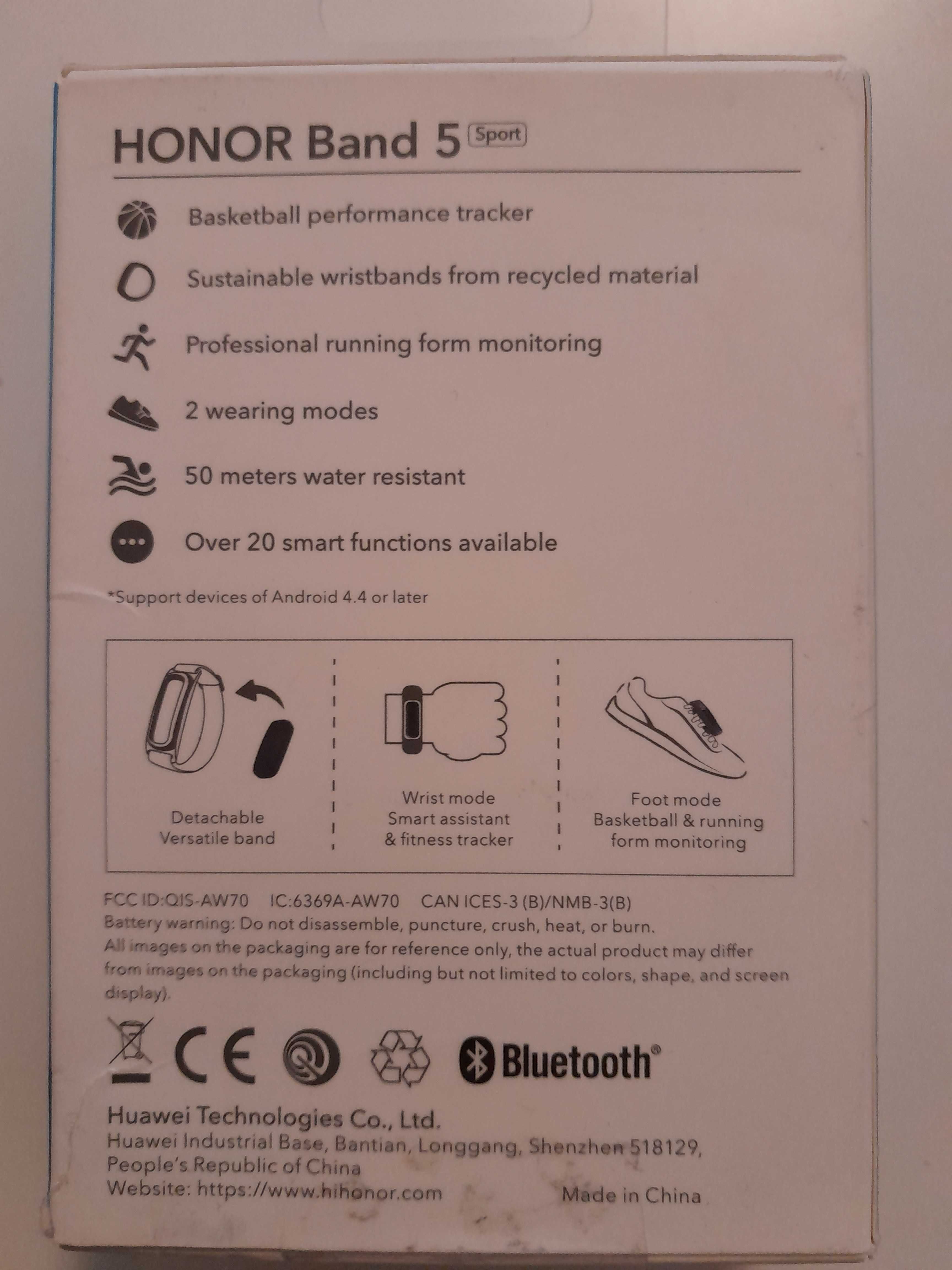 Smartband HuaweivOpaska Sportowa HONOR Band 5