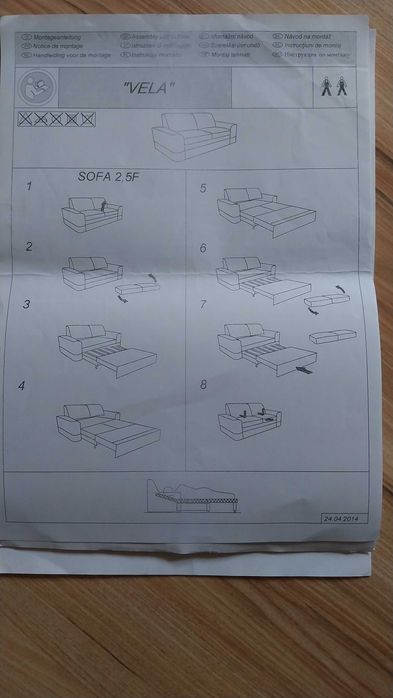 Sofa 2.5 osobowa rozkładana Bydgoskie Meble