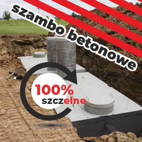 Producent Szambo szamba zbiorniki betonowe 100% szczelne MONTAŻ GRATIS