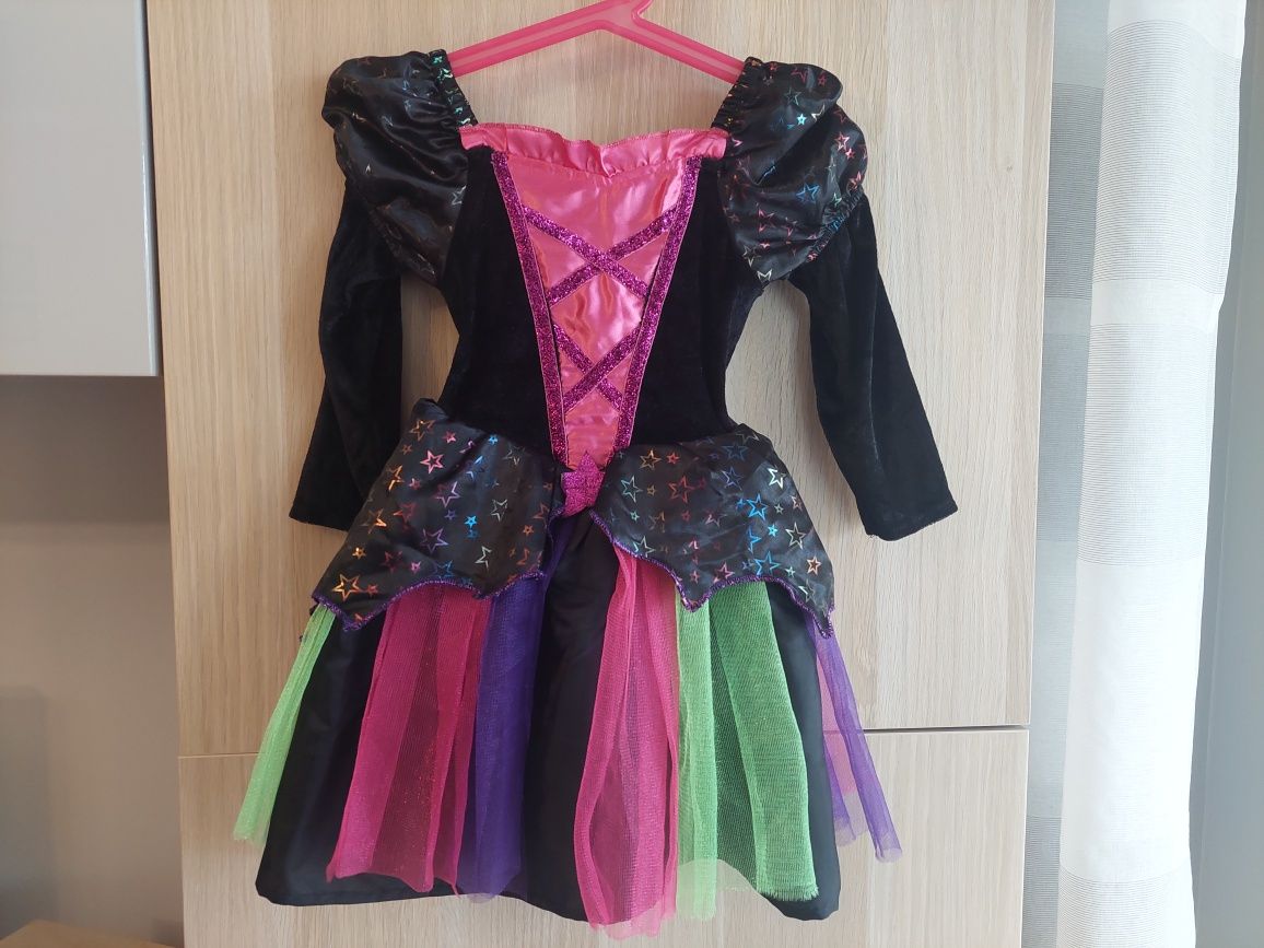 Kostium 86/92 Halloween Wiedźma Czarownica Czarodziejka przebranie bal
