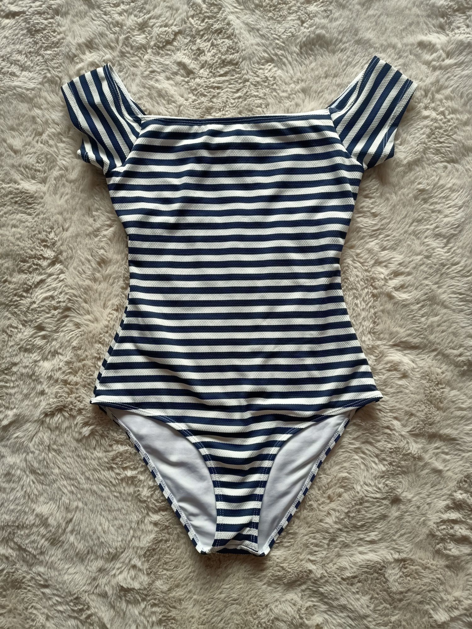 Playfull promises beach kostium kąpielowy strój 14 w paski NOWY