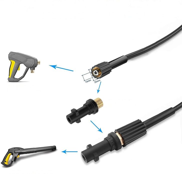 Wąż Ciśnieniowy Odpychacz do Rur 20m do Kärcher K2-K7 180bar z Dyszami