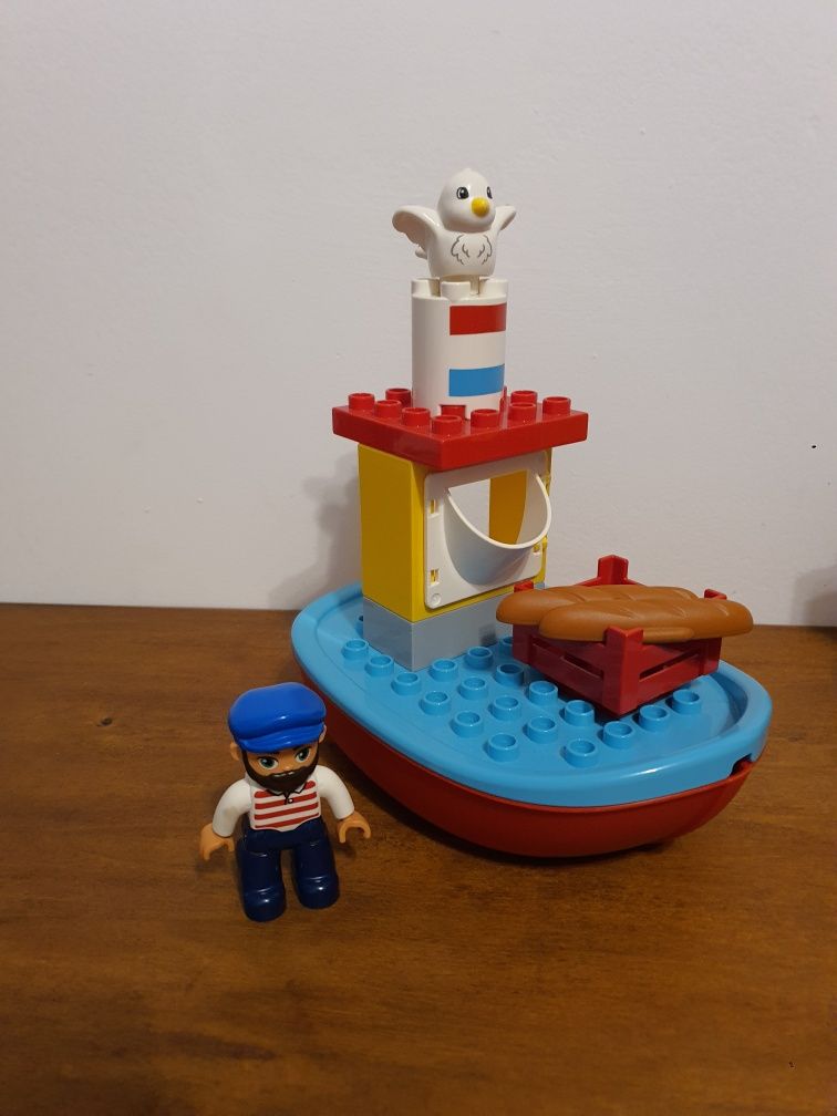 Lego duplo oryginalne klocki łódka kapitan