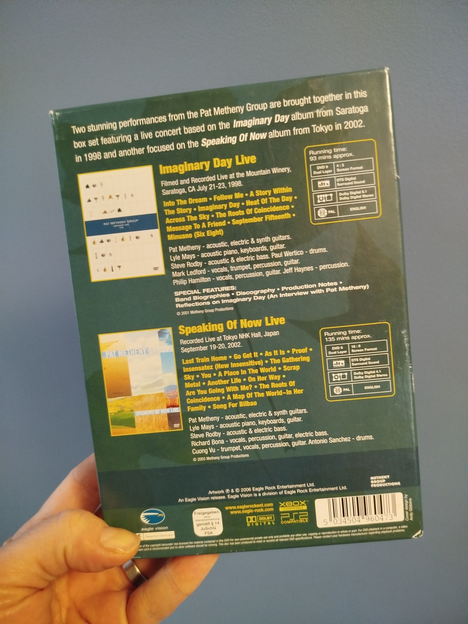Imaginary day, Speaking of Now DVD Pat METHENY