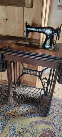 maszyna do szycia vintage Singer stół stolik szuflady zabytek