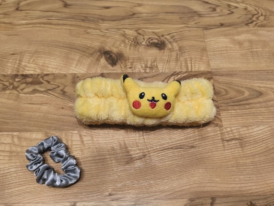 Opaska kosmetyczna do włosów z Pikachu. Opaska do włosów