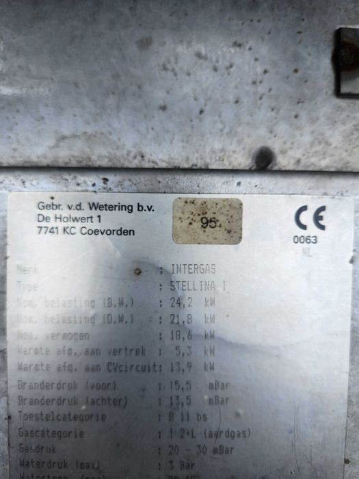 Kominek -gaz,  działka rod, bodowa, tunel foliowy-  Stellina Intergas