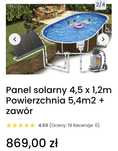 Panel solarny basen, mata solarna do wody, prysznic ogr.,  balia