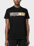 Dsquared2 czarny t-shirt print Caten Bros roz. XL 100% ORYGINAL