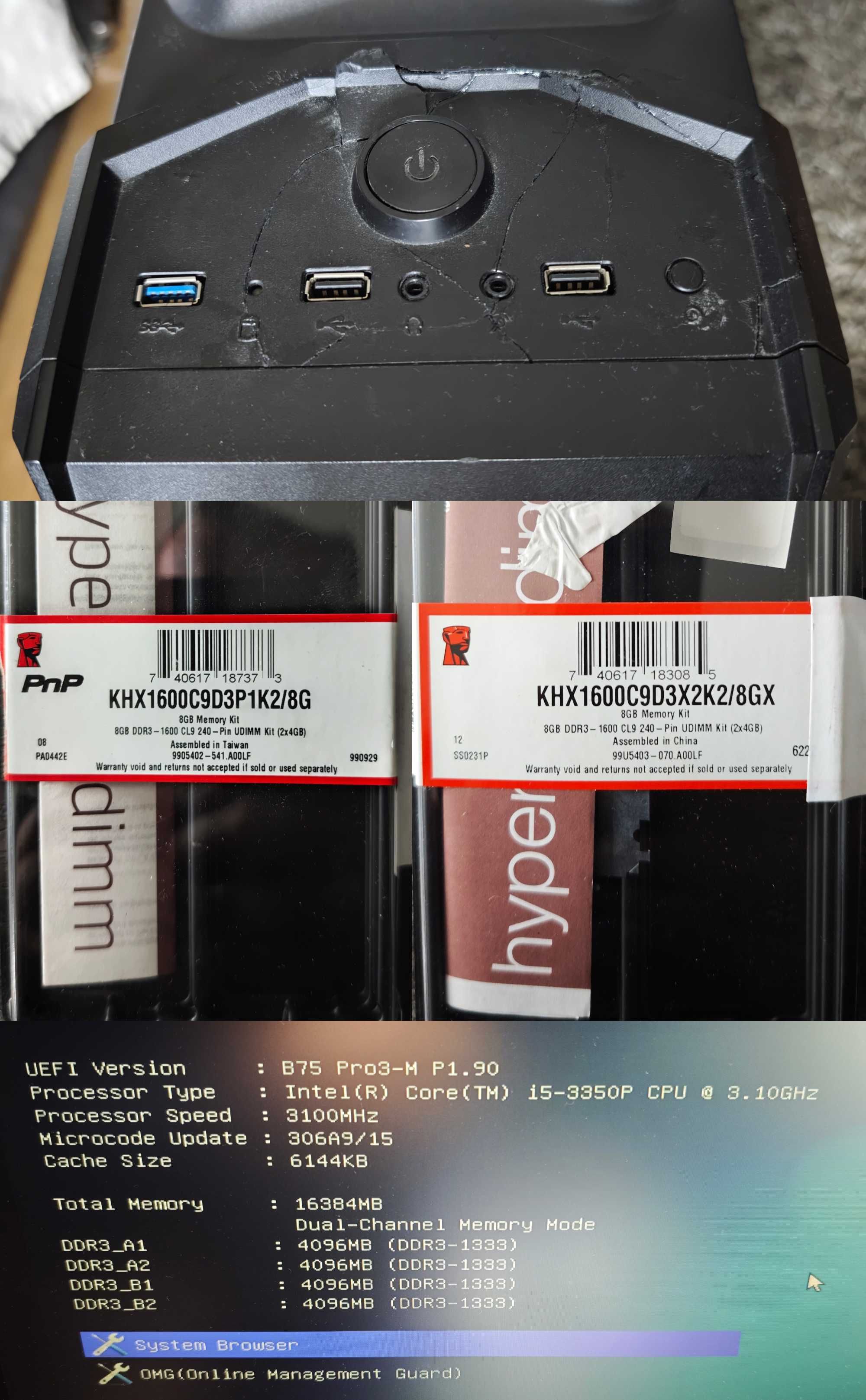 Komputer stacjonarny  intel i5 (dla grafika karta firepro 30bit color)