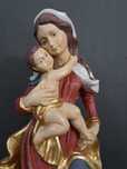 Matka Boska z Dzieciątkiem, Madonna, rzeźba drewniana, wys. 41 cm