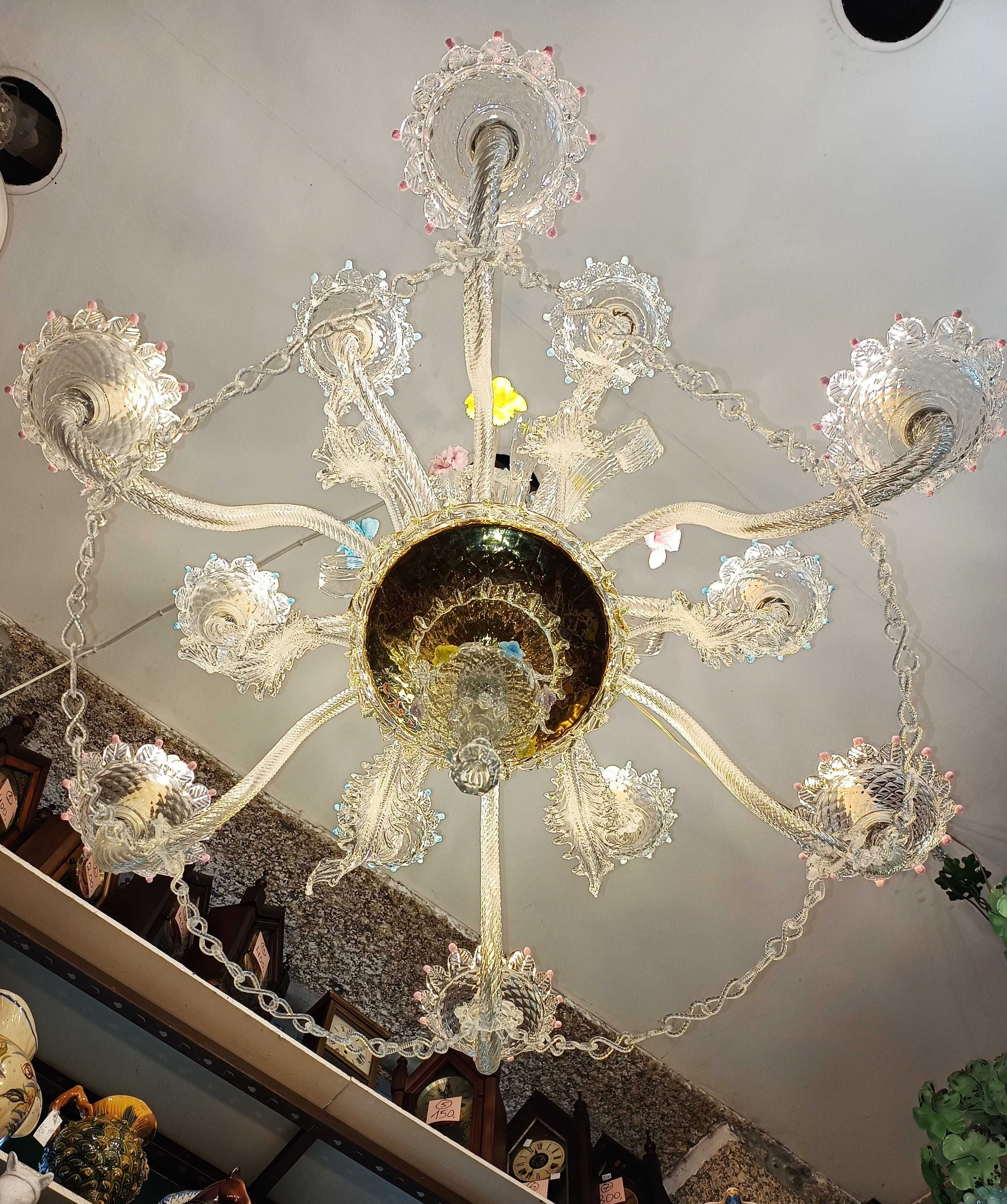 Lustre Grande Dimensão Murano
