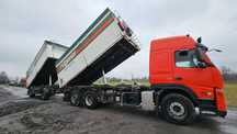 Wywrotka volvo FM 410 zestaw  ,pelet ,materiał sypki-zboże BRUTTO