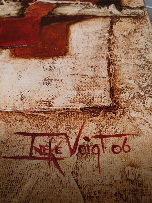 Obraz Ineke Voigt z 2006 r. znana artystka belgijska