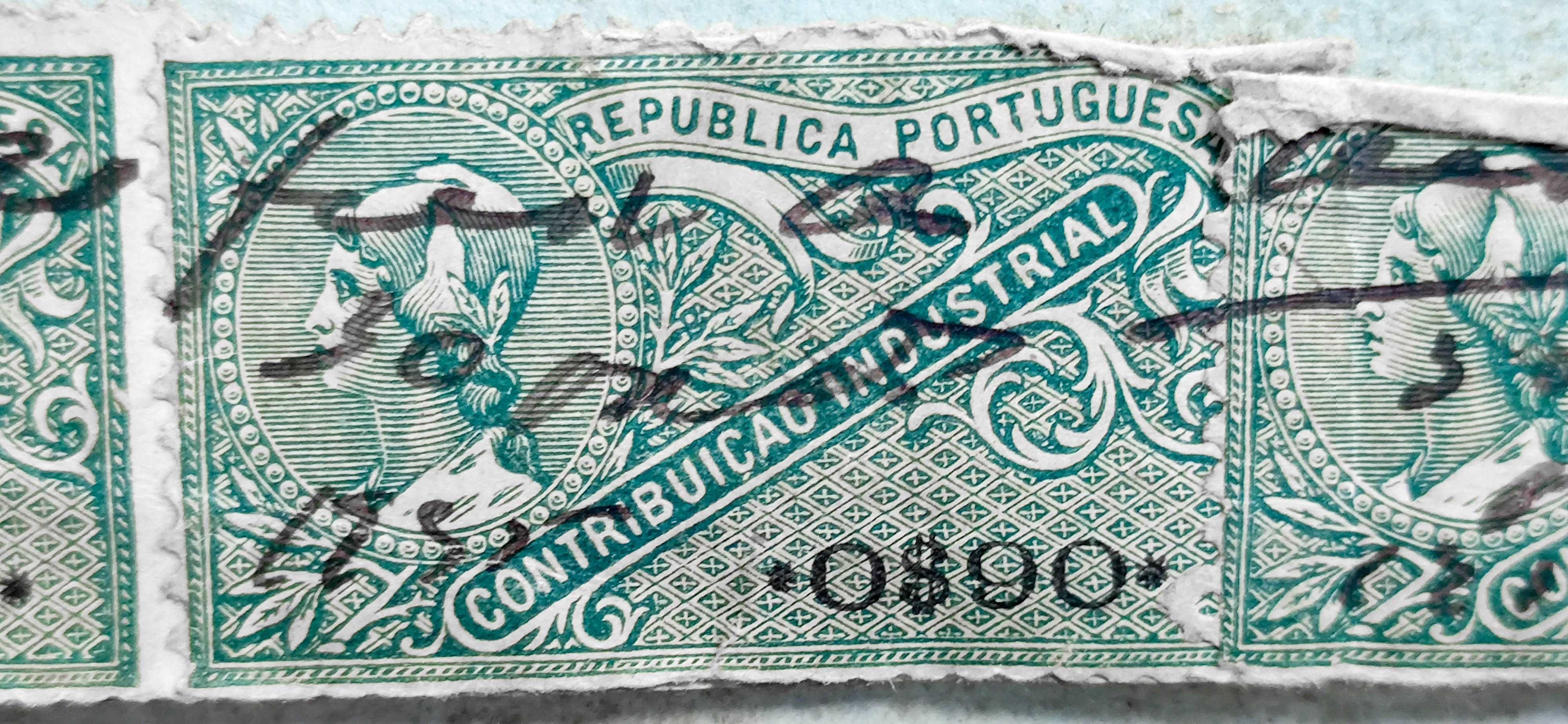 Selos da República Portuguesa com 100 anos (1920)