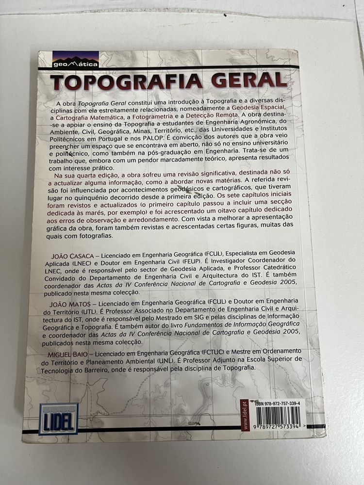 Topografia Geral 7° edição - Casaca, Matos, Baio