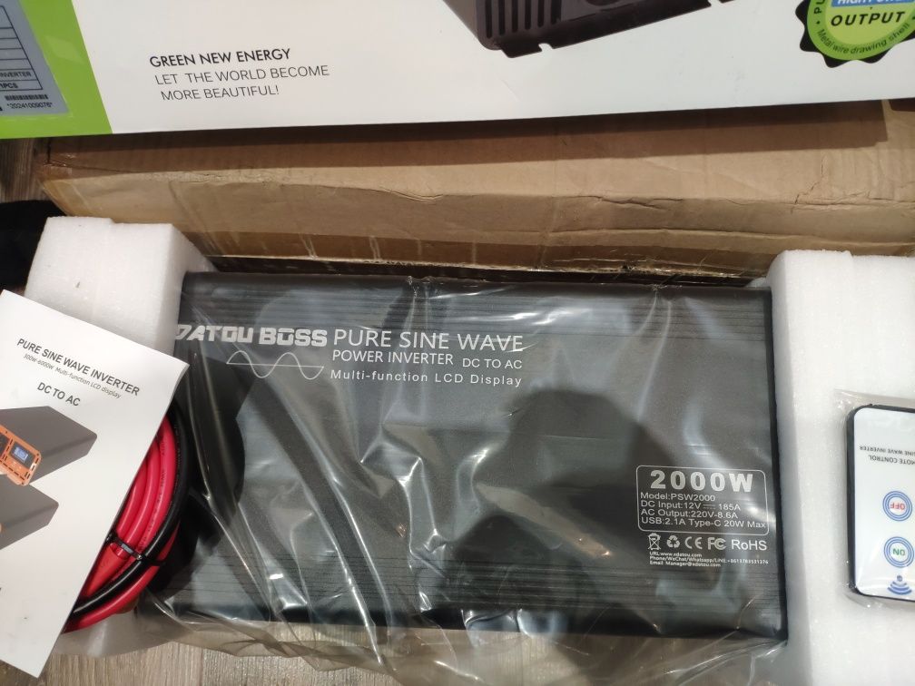 Інвертор datou boss 12v 2000w