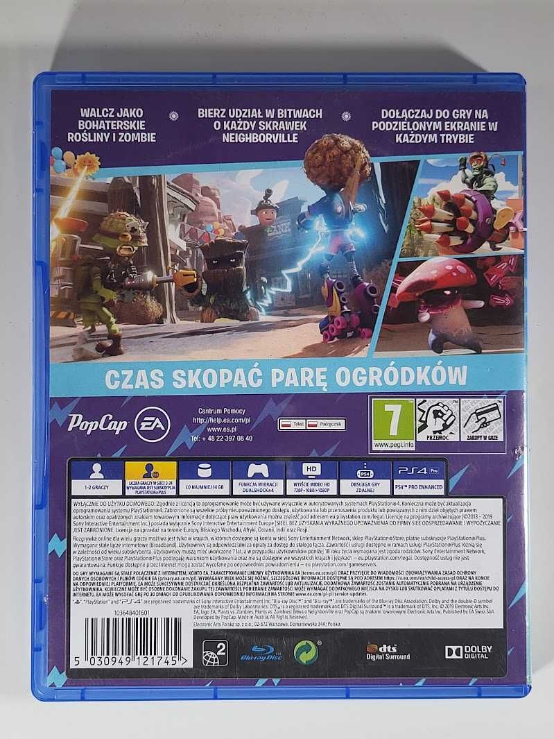 Plants vs Zombies Battle for Neighborville / PS4 / Polska Okładka /Wwa