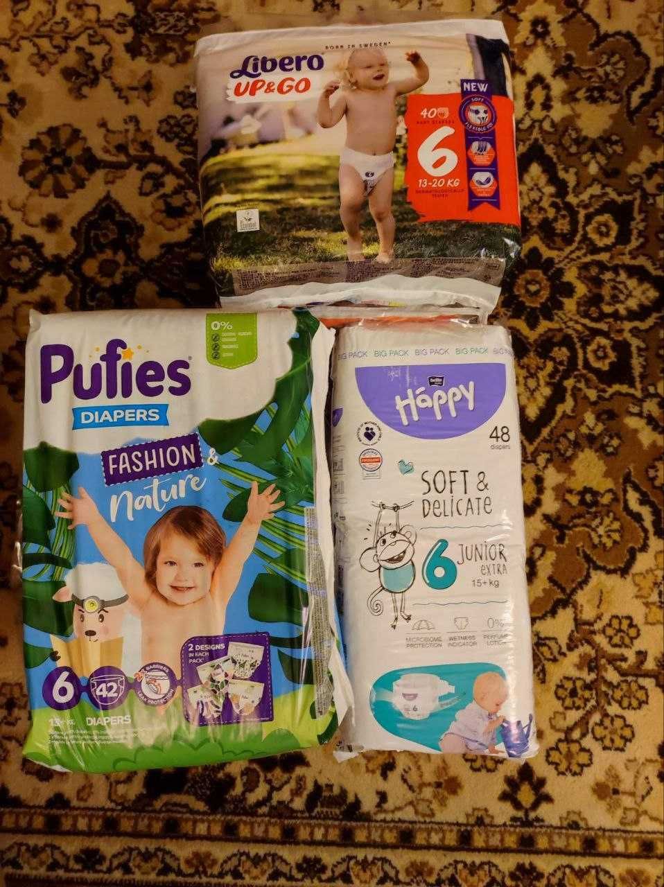 Памперсы Pampers Huggies