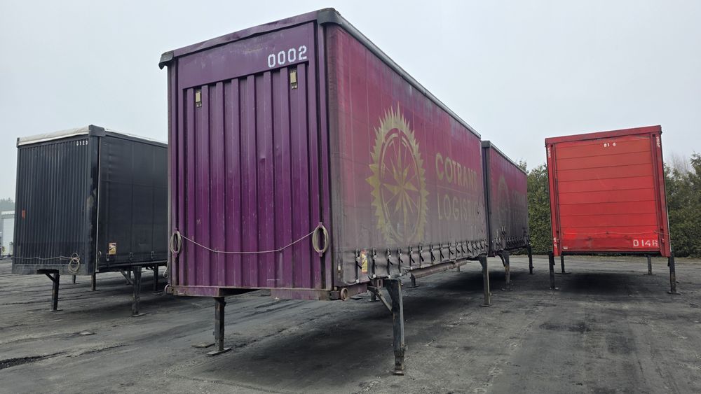 Kontener plandeka BDF zabudowa zestaw tandem