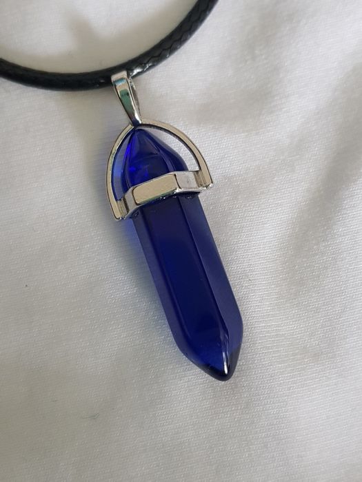 Colar pendente pedra cristal bala * várias pedras