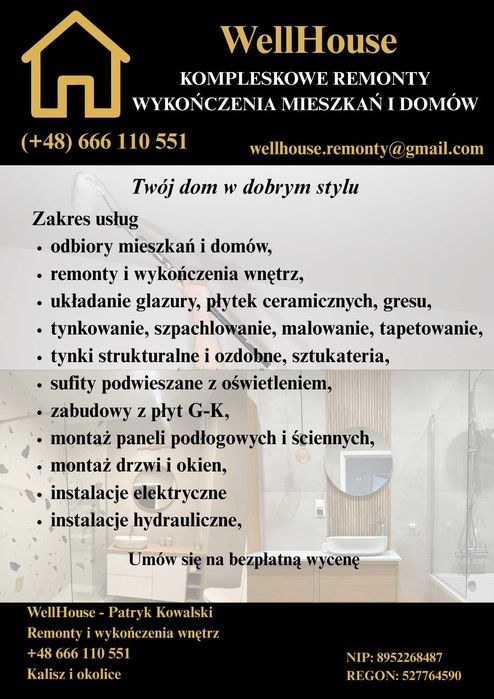 Remonty i wykończenia wnętrz