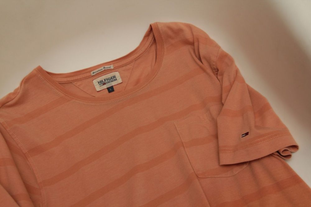 Tommy Hilfiger рр M-L футболка из хлопка с градиентной окраской
