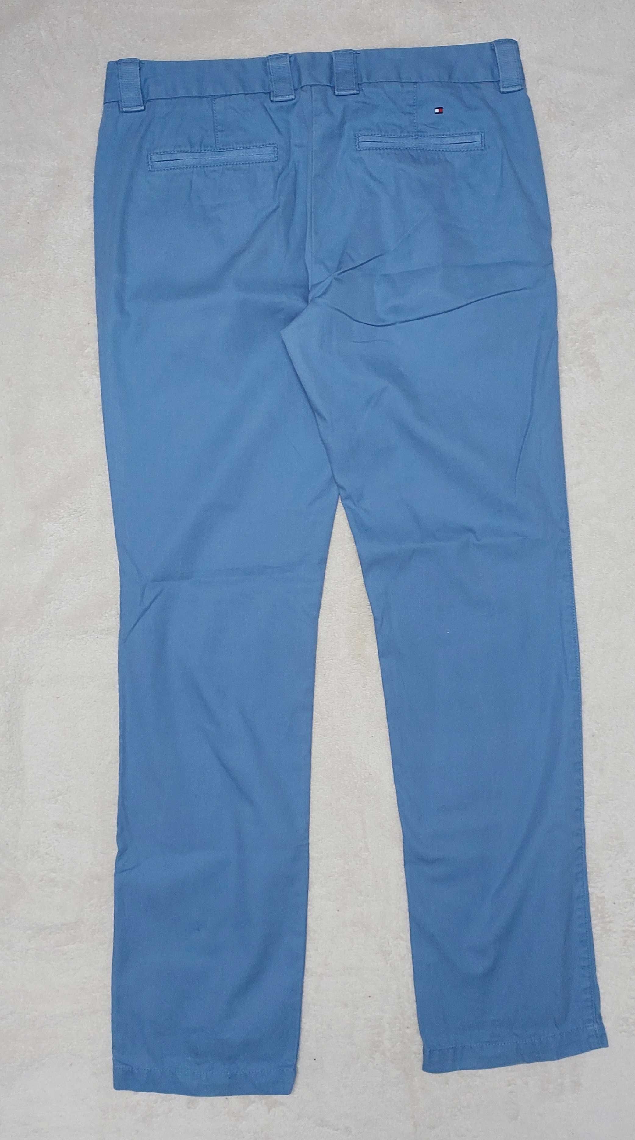 Bawełniane niebieskie spodnie TOMMY HILFIGER, R. M